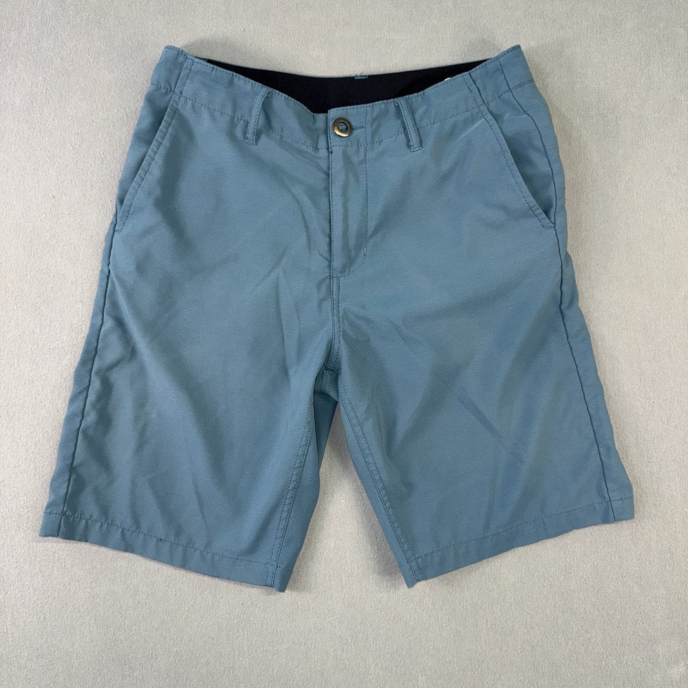 Men's Volcom Surf & Turf Amphibious Button Zip‎ Trunk Shorts Green Size 30